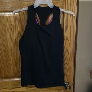 Padded work out tank top
